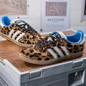 Adidas x Wales Bonner Samba Pony Leopard Print
